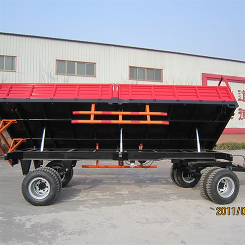 生产销售7CX-10吨液压自卸侧翻运输全挂拖车