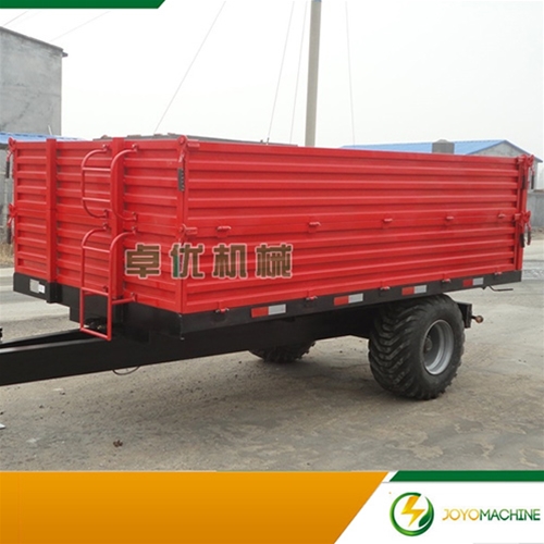 生产卓优牌5吨单轴粮食专业运输拖车